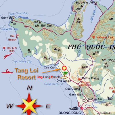 Karte von | map of Phu Quoc