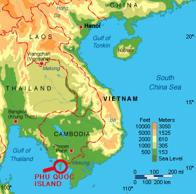 Karte von | map of Vietnam